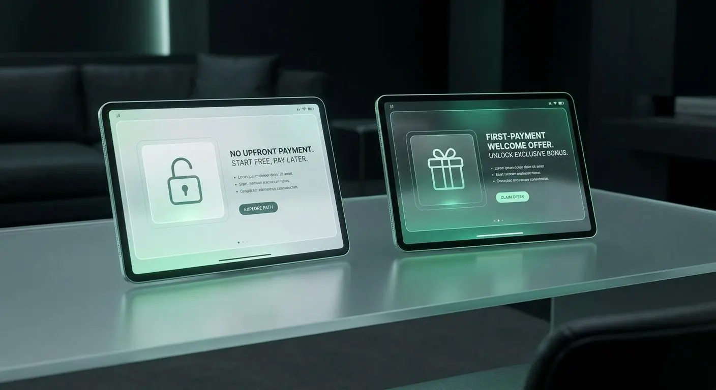 Comparison between no deposit and welcome bonus paths